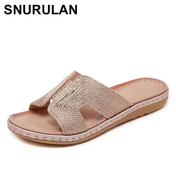 

snurulan large size, new 2019, summer stylish shoes, women's sandals fashionable flat-style sandals in korean style high quality, Black