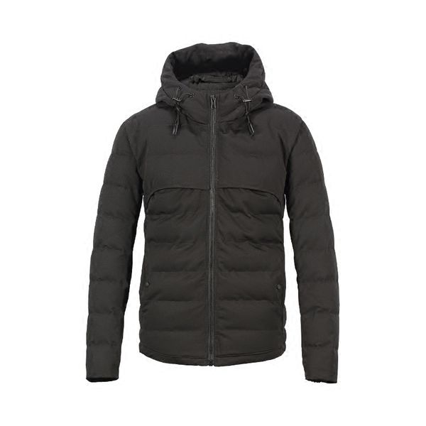 

thicken parkas coats winter men fashion vintage hooded padded streetwear trench jackets new casual warm big size anoraks kk60mf, Black
