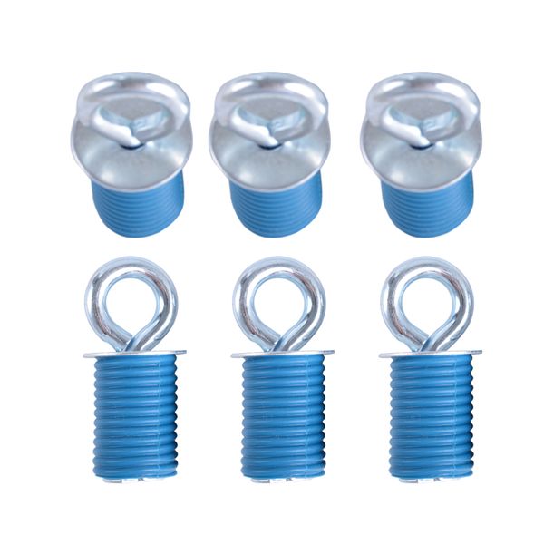 

6 pcs/set rope buckle tie down anchor tie downs anchors blue for polaris rzr 570 900 zr s 900 800 1000 xp sportsman 110 400 450