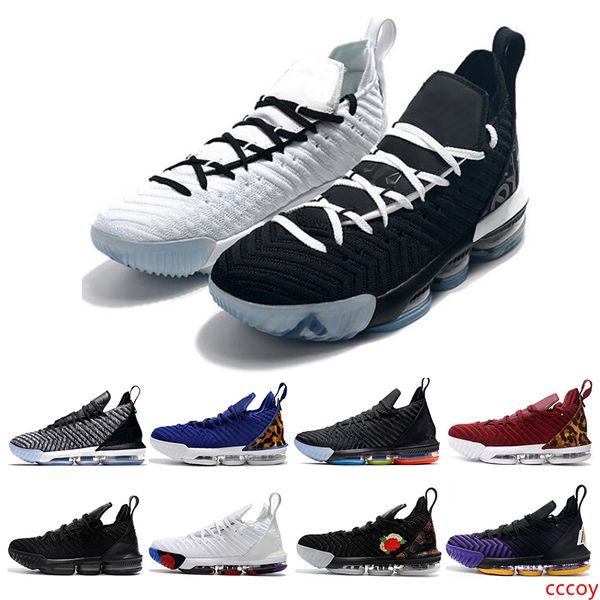 

new 16s equality away home light year fresh bred men basketball shoes multicolor oreo black gold sports sneakers size 7-12