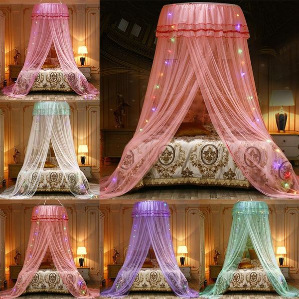 

designer bedding home decor dome mosquito net bed curtain ins princess lace canopy circular baby bedding crib netting palace beds curtain
