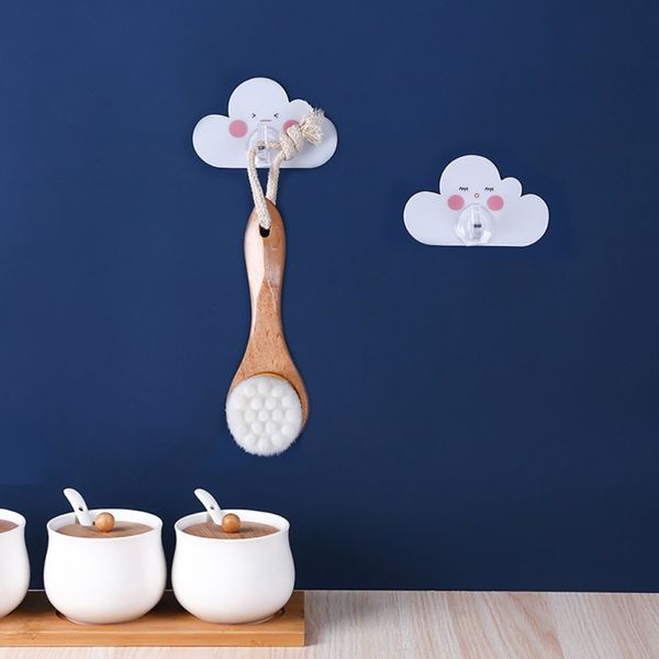 

4pcs/set household cloud shape cute concise super glue hook practical multi-functional hook cloud shape 2020
