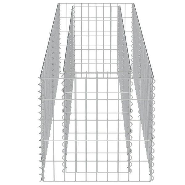 

gabion planter galvanised steel 180x50x50 cm garden sets