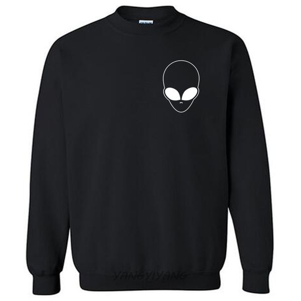 

alien pocket hoodies men fashion cotton sweatshirt brand hoody new drop shipping, Black