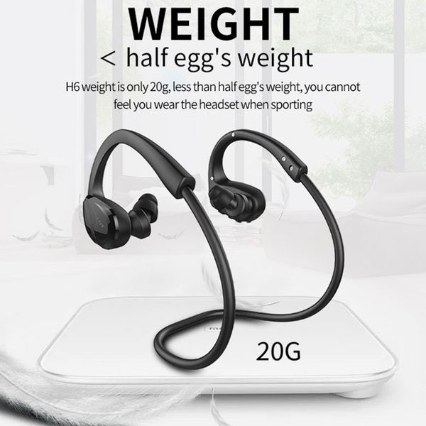 Zealot H6 Sports Wireless Earphone Wireless stereo Bluetooth Bluetooth Cuffie in cuffia auricolari con microfono per iPhone 11 PR3750513 13