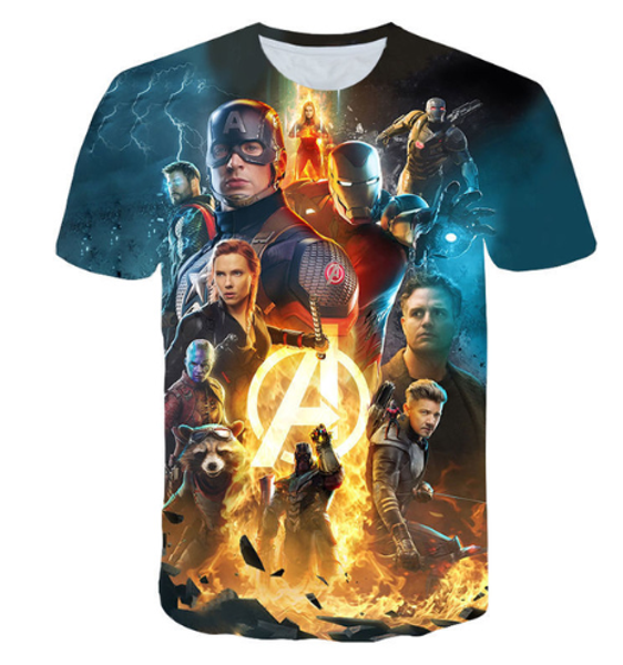 

2019 новые прибытие популярные мстители 4 endgame футболка 3d печати мода короткие рукава tshirt streetwear вскользь лето tops u1717, White;black