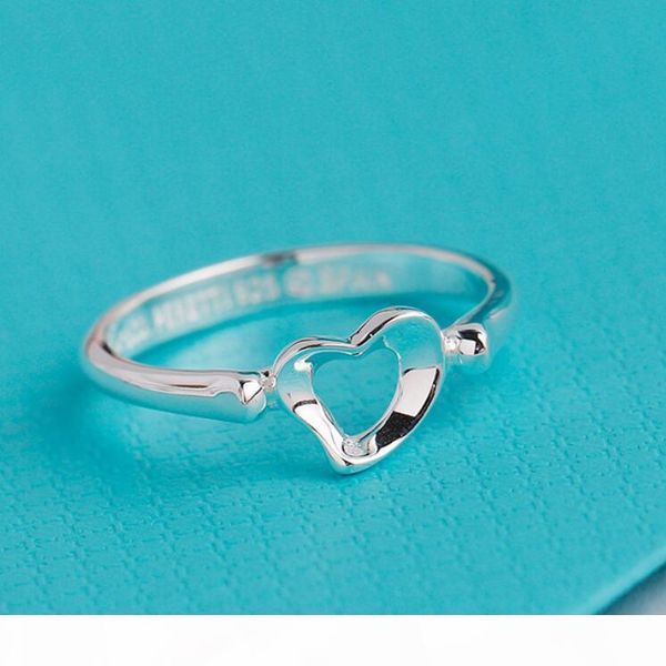 

luxury wedding jewelry couple rings s925 sterling silver heart wedding jewelry rings famous designer jewelry banquet party rings