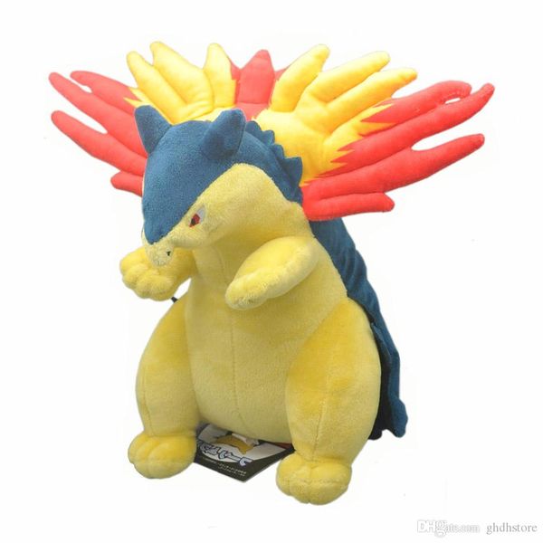 

new 10" 25cm typhlosion plush doll anime collectible stuffed dolls party gifts soft toys