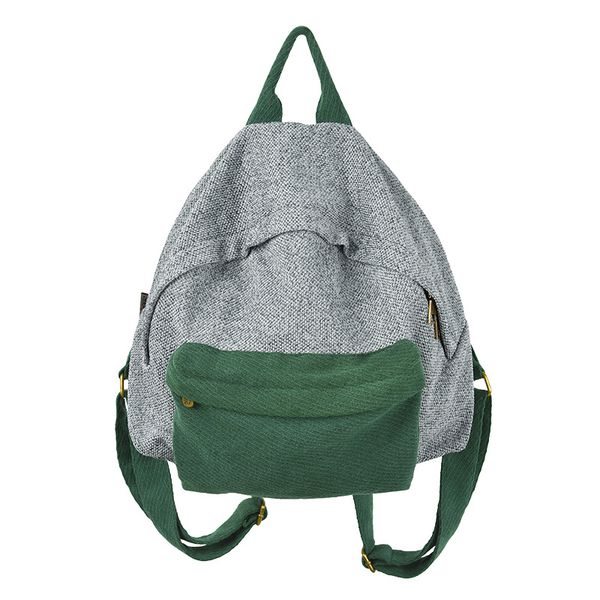 

женская контрастная цветная школьная сумка женская модная сумка hipster artistic backpack простой повседневный рюкзак