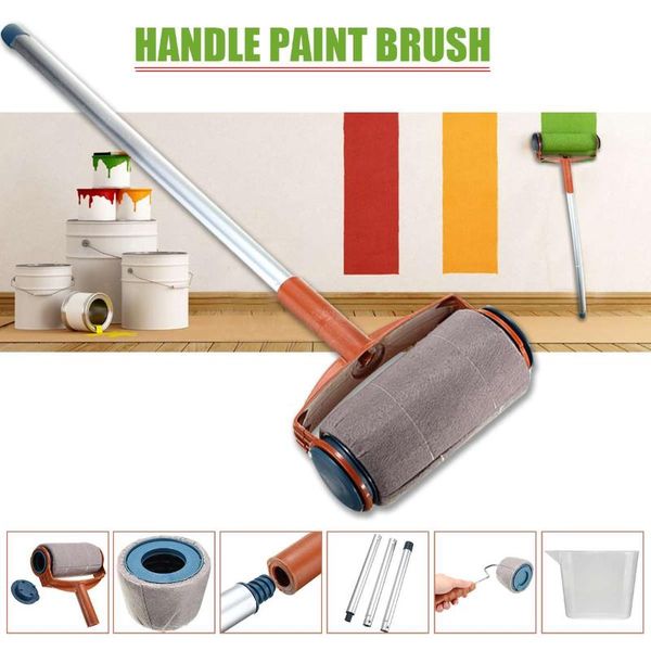 

6pcs главной картины валик кисть ручка pro стекались обрезного номер wall paint tools set декор стены спальня кухня валика