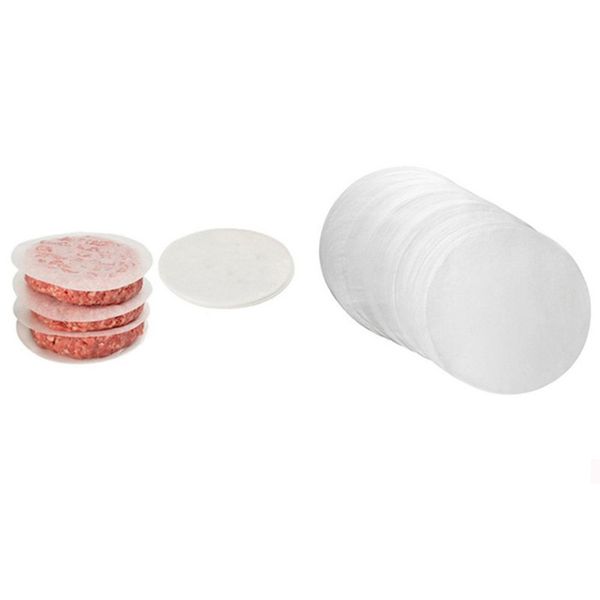

abui-hamburg paper non stick baking oilpaper for burger press bbq patty maker cookie oven kitchen accessories restaurant supply