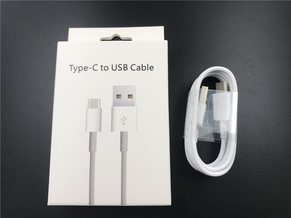 

1m phone usb cables type c fast charge charging cord wall charger line with retail box package cable for mobile samsung galaxy huawei xiaomi
