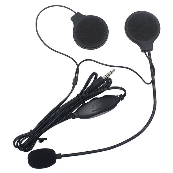 

motorcycle helmet headset with microphone waterproof earpiece stereo headset speakers with mic microphone mp3/4