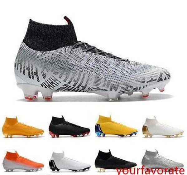 

high original cr7 mens soccer cleats mercurial superfly vi 360 elite fg acc football boots neymar soccer shoes cristiano ronaldo 35-46