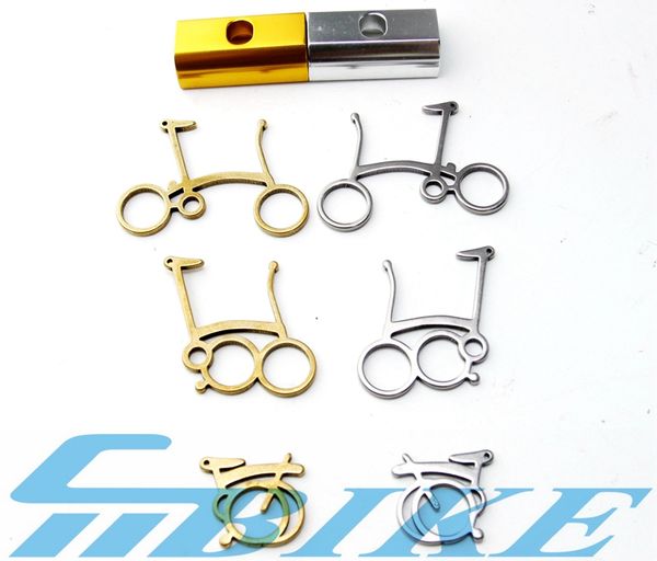 

3size bmx folding bike keychain decorated for brompton birdy