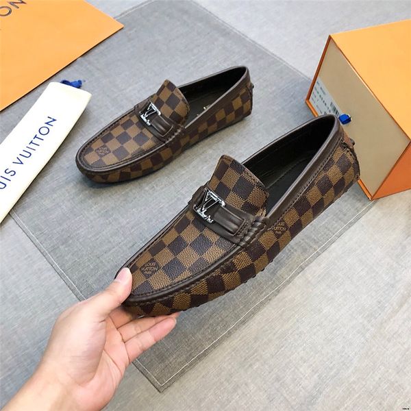 

20ss italian style summer shoes outdoor men casual luxury brands genuine leather loafers men breathable boat shoes slip on moccasins 5, Black