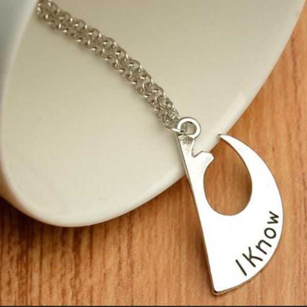 

men women daily gift lover diy fashion drop shopping couple accessories casual pendant necklace, Silver