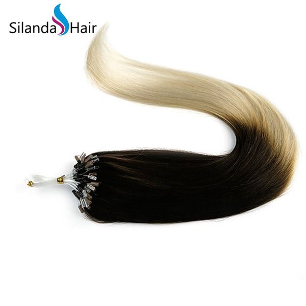 T2 60 Straight Micro Ring 100 Remy Human Hair Extensions 1g S 50