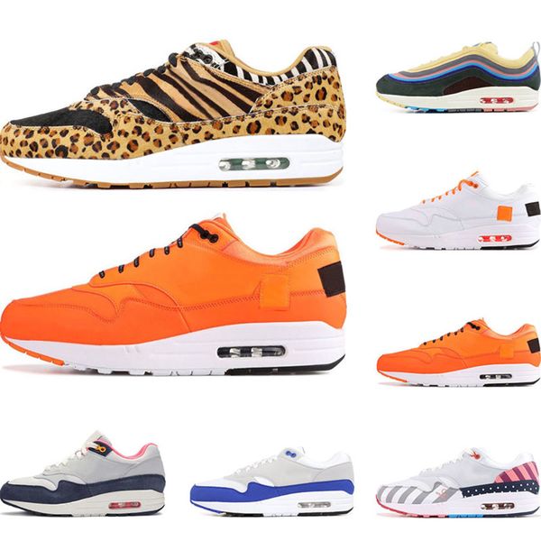 

running shoes for men sean wotherspoon atmos parra triple balck midnight navy total orange white yellow womens sports sneaker trainers, Black
