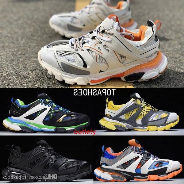 

new fashion triple s track 3.0 trainers men sports running shoes designer clunky sneaker black orange women walking luxury paris dirty dad