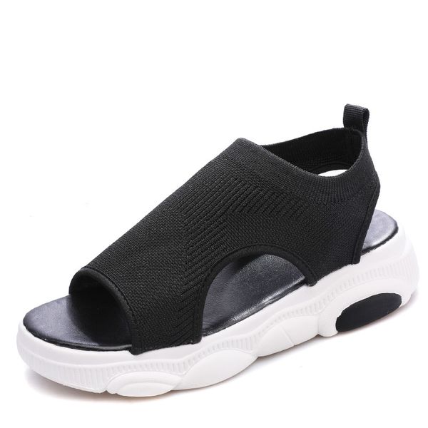 

summer women beach sports outdoor sandals beach shoes girls shoes platform elastic fabric mesh training women sneakers
