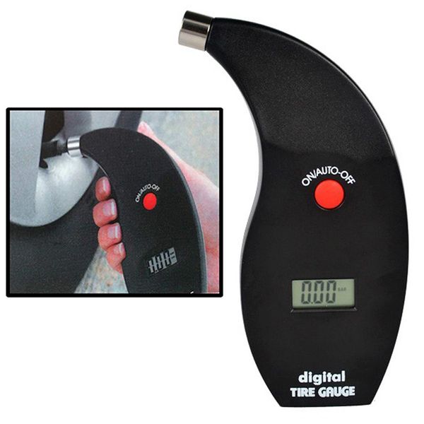 

portable vehicle lcd digital tire pressure gauge tester motor tyre air pressure monitor diagnostic measuremnt tool for motocycle car
