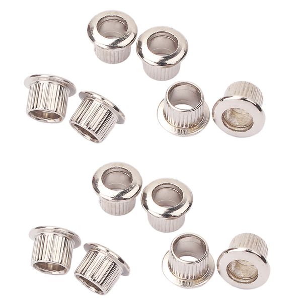 

12pcs Nickel 8mm Metal Vintage Guitar Tuner Conversion Bushings Ferrules