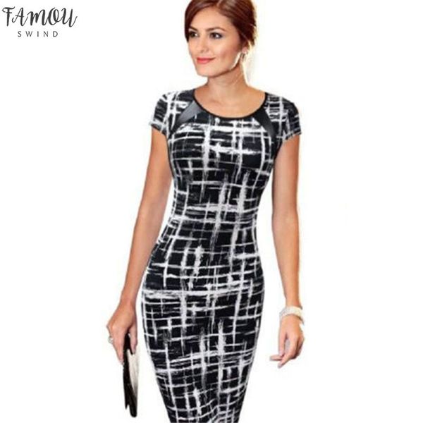

elegant dresses bodycon office formal business work party sheath tunic pencil midi o-neck short sleeves dress, Black;gray