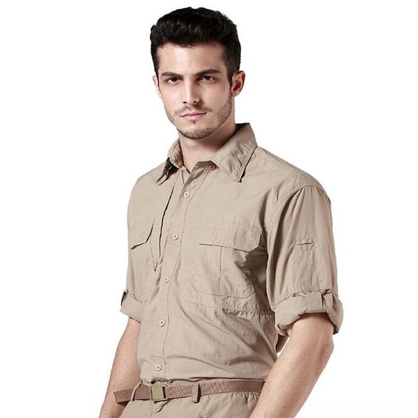 

2018 men detachable long sleeve quickdry shirtstactical outdoor wear athletic & outdoor apparel sports hiking breathable antiuv re, Blue;black