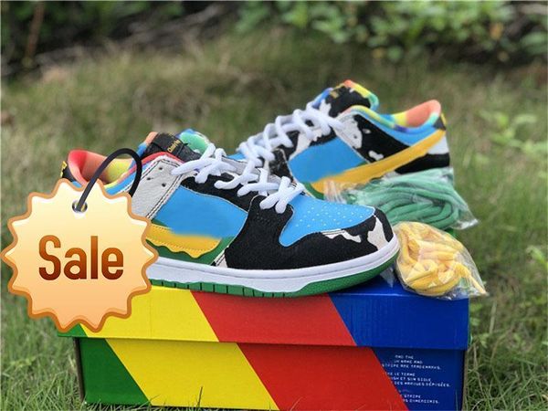 

with box 2020 sb dunk chunky dunky ben milk jerry's ice cream skateboard shoes for sale men women sport shoes size36-47 latest ss, Black