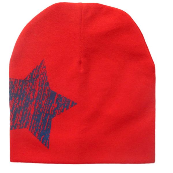 

детские hat осень зима дети cap star печати beanie теплые шапки для детей warmer, Yellow
