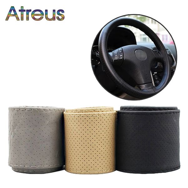 

1set car steering wheel cover leather hand stitching for insignia vectra c mokka rapid fabia a3 8p a4 b9 b8