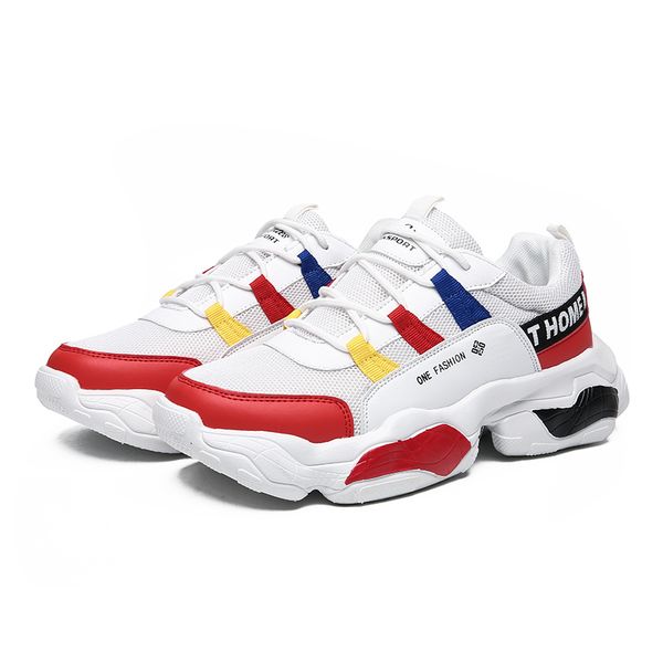 

new arrive men causal shoes black white red mens comfortable fly outdoor jogging walking sneakers sports trainer shoes size eu 40-44