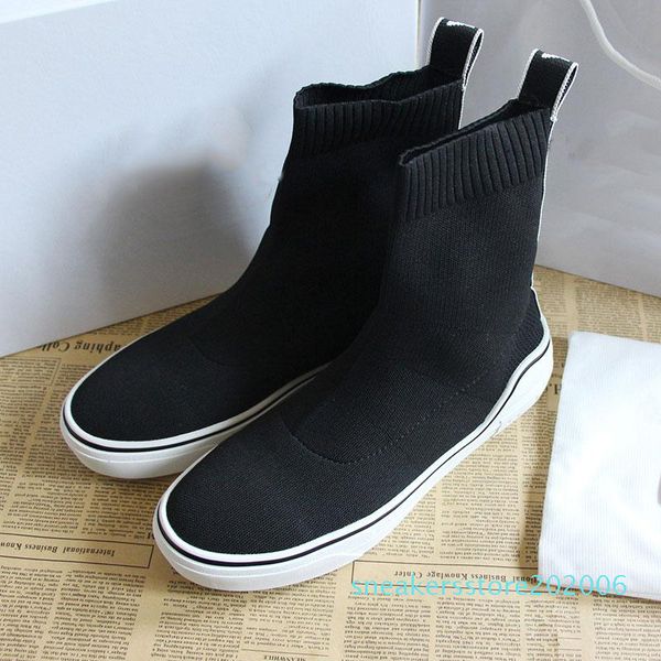 

sock designer shoes new men speed paris famous designer sneakers white letter designer high sock shoes for womens gift s06, Black
