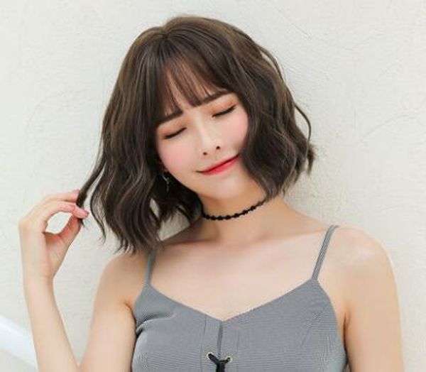 Ms Wig Short Length Tide Hairstyles Natural Fluffy Make Your Round