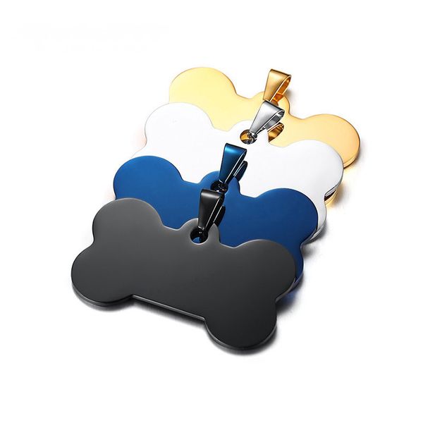 

dog bone necklaces for men stainless steel gold chain necklace bone pendant jewelry for neck gifts woman accessories punk, Silver