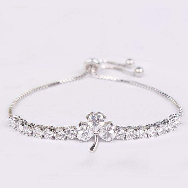 

leaf design cubic zirconia crystal zircon bracelets for women or girls, Black