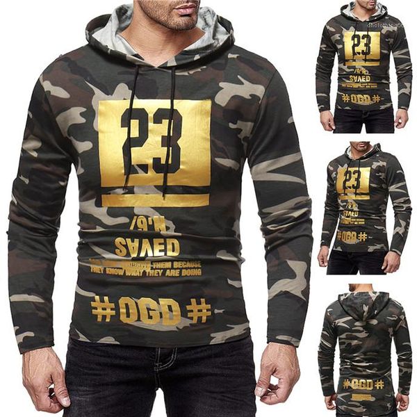 

23 print mens hoodies o neck long sleeve loose mens sweatshirts camouflage designer gold, Black