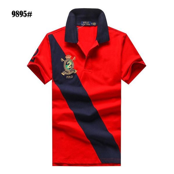 

summer mens famous brand designer polo ralph tshirt lauren luxury big logo cotton men polo shirt short sleeve delivery hot, White;black
