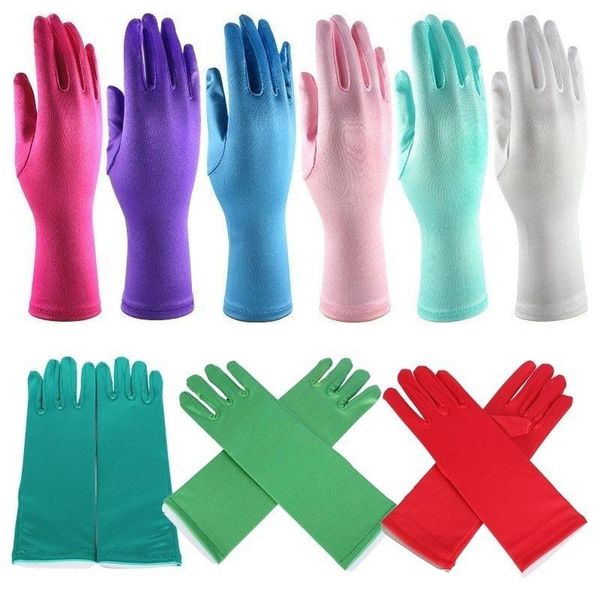 

2019 full finger gloves for halloween christmas party gloves cosplay costume anime gloves coronation for wedding party wd1995, White