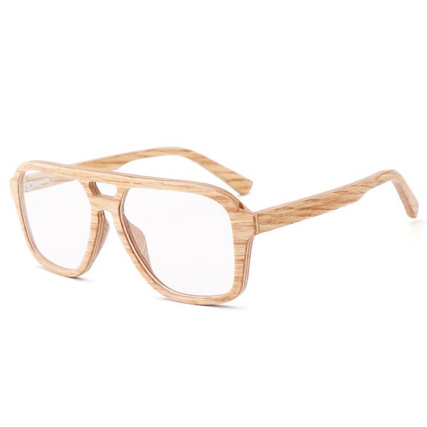 

berwer men glasses wooden men frame uv400 lens women wood glasses, White;black