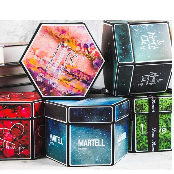 

diy explosion box gift surprise love paper box package handmade memory scrapbook p album wedding anniversary birthday gifts