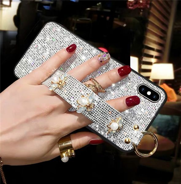 

designer luxury phone case for iphone 11/ 11pro/11promax xs max xr x/xs 7p/8p fashion samsung s10 s10p s9 note9 anti-fall wristband case