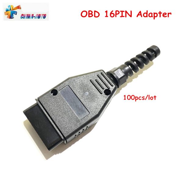 

100pcs/lot obdii 16pin adapter obd2 car diagnostic interface connector obd 16pin connector cable adapter ing