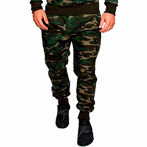 

men camouflage pants elastic waist joggers trousers pantalon homme sweat pants hombre track hip hop sweatpants streetwear, Black