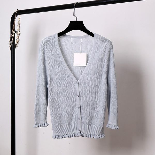 

2019 women solid ruffle jacket short casual cardigan butterfly sleeve basic coat blusa, Black;brown