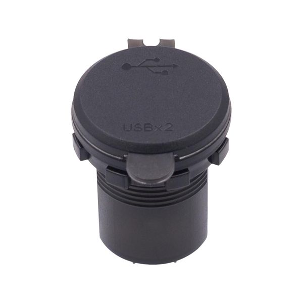 

2 power outlet digital voltmeter blue led light 12-24v for car