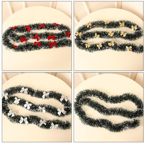 

2m christmas eve decoration bar ribbon garland christmas tree kitchen ornaments wedding party outdoor shop decoration prop