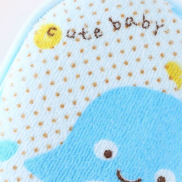 

infant bath cotton baby bath brushes cute dophin printed sponge soft newborn bath & shower products for bebe