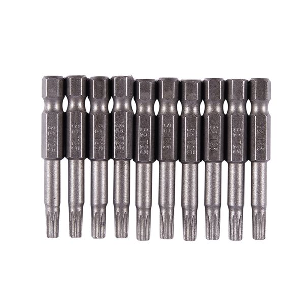

hardware part magnetic 4x50mm t25 type torx screwdriver bit 10 pcs
